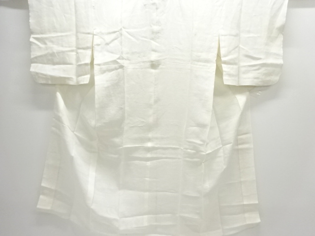 アンティーク　本麻透かし織　流水模様長襦袢